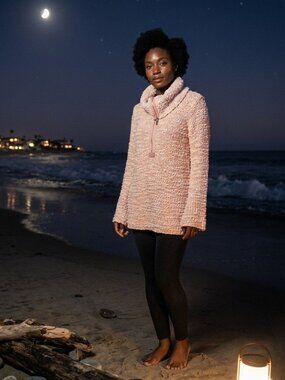 Soft Surroundings Sweater in Size Small in Light Pink